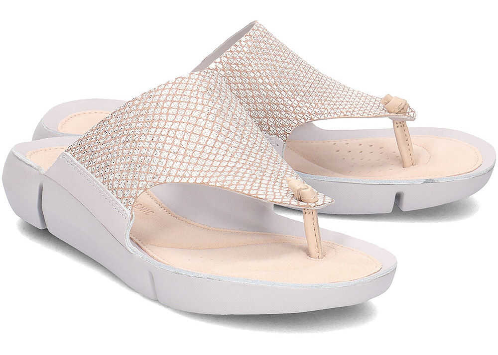 Slap Clarks Tri Carmen Srebrny