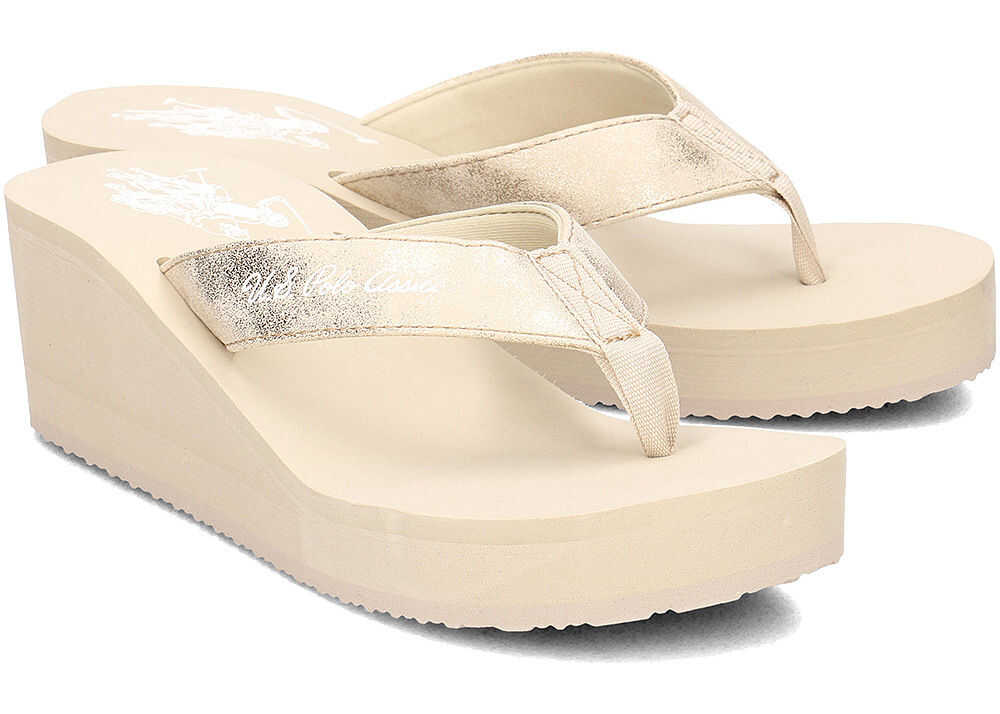 Slap U.S. POLO ASSN. Tansy Posh Beżowy