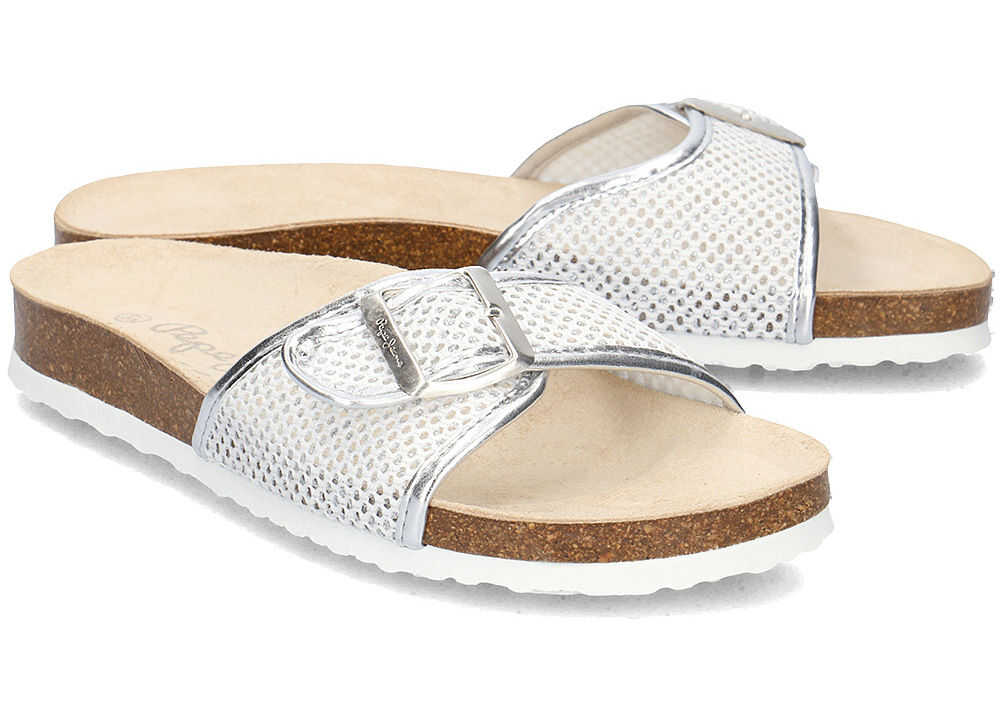 Slap Pepe Jeans Oban Mesh Biały