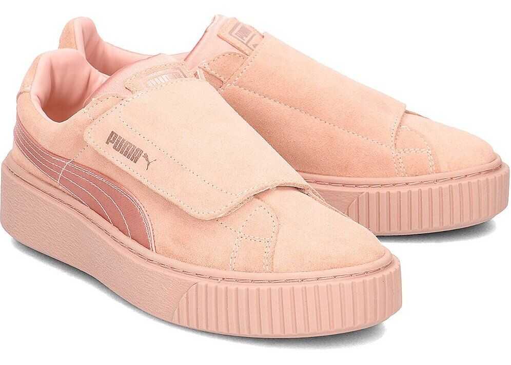 Tenis PUMA Platform Strap Satin Różowy