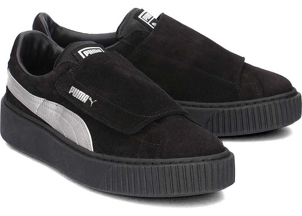 Tenis PUMA Platform Strap Satin Czarny