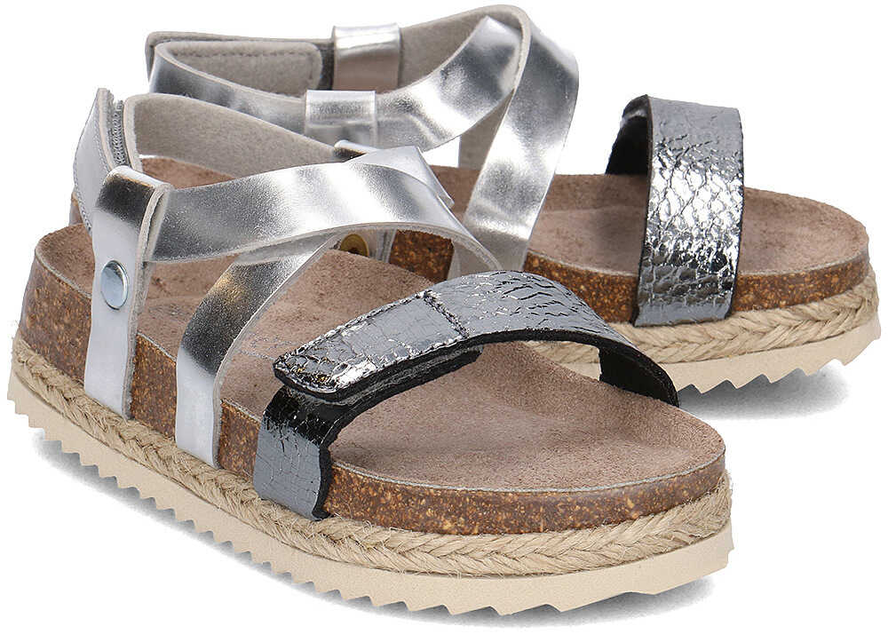 Sandala Superfit Fussbettpantoff Srebrny