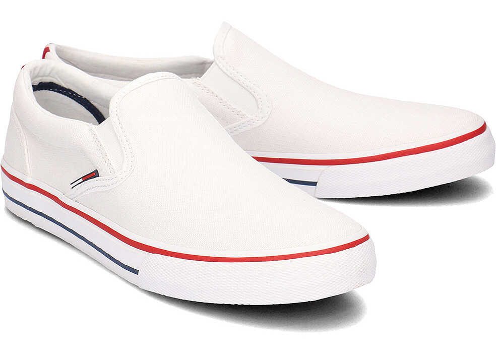 Tenis Tommy Hilfiger Textile Slip On Biały