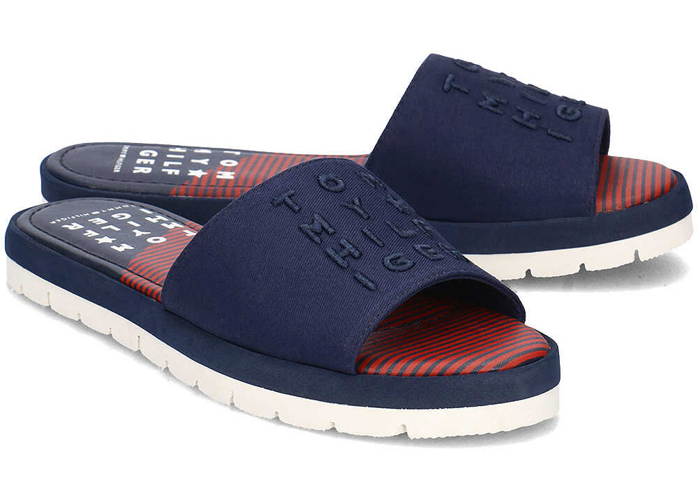 Slap Tommy Hilfiger Corporate Beach Slide Granatowy