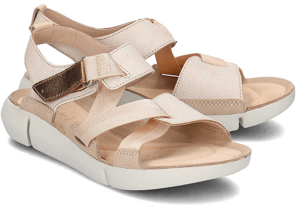 Sandala Clarks Tri Clover Beżowy