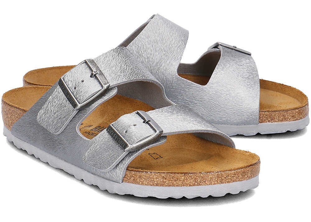 Slap Birkenstock Arizona Srebrny