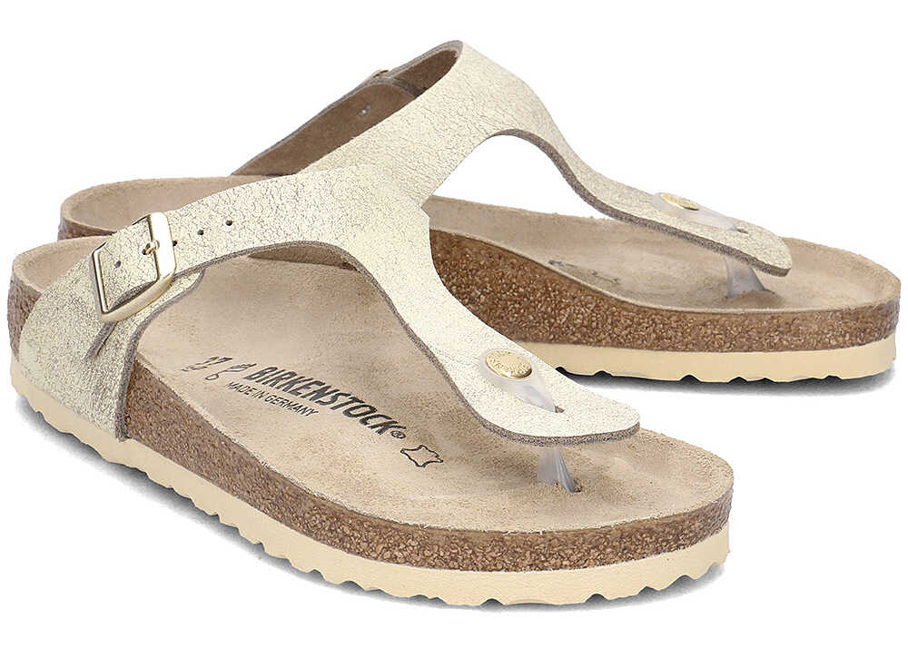 Slap Birkenstock Gizeh Złoty