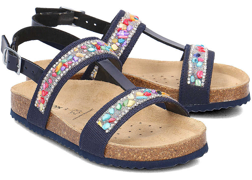 Sandala Geox Junior Aloha Granatowy