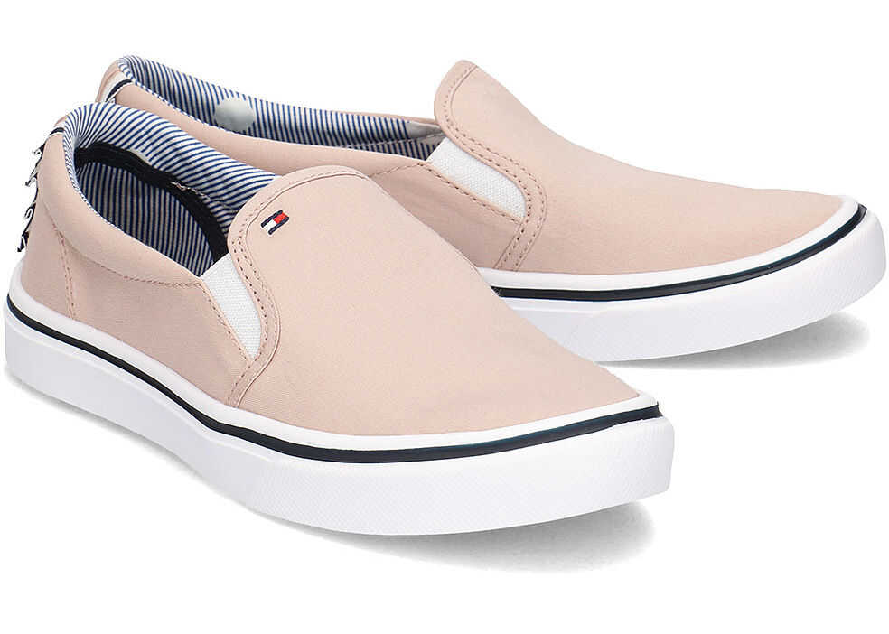 Tenis Tommy Hilfiger Textile Light Weight Slip On Różowy