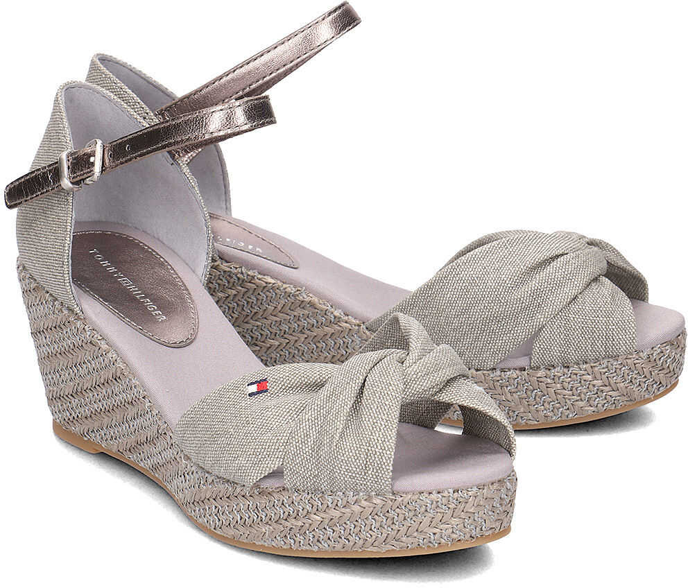 Sandala Tommy Hilfiger Iconic Elba Metallic Szary