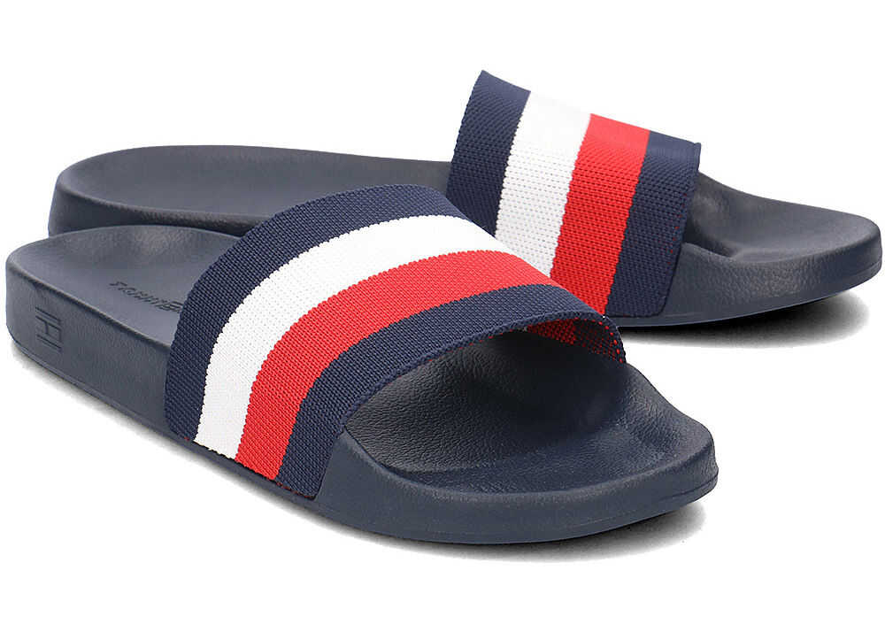 Slap Tommy Hilfiger Pool Slide Granatowy