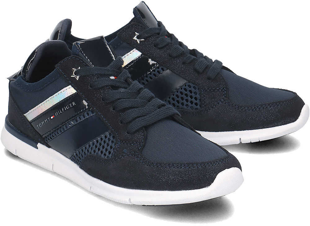 Tenis Tommy Hilfiger Metallic Light Weight Granatowy