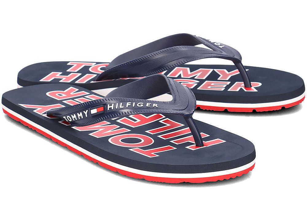 Slap Tommy Hilfiger Sporty Beach Granatowy