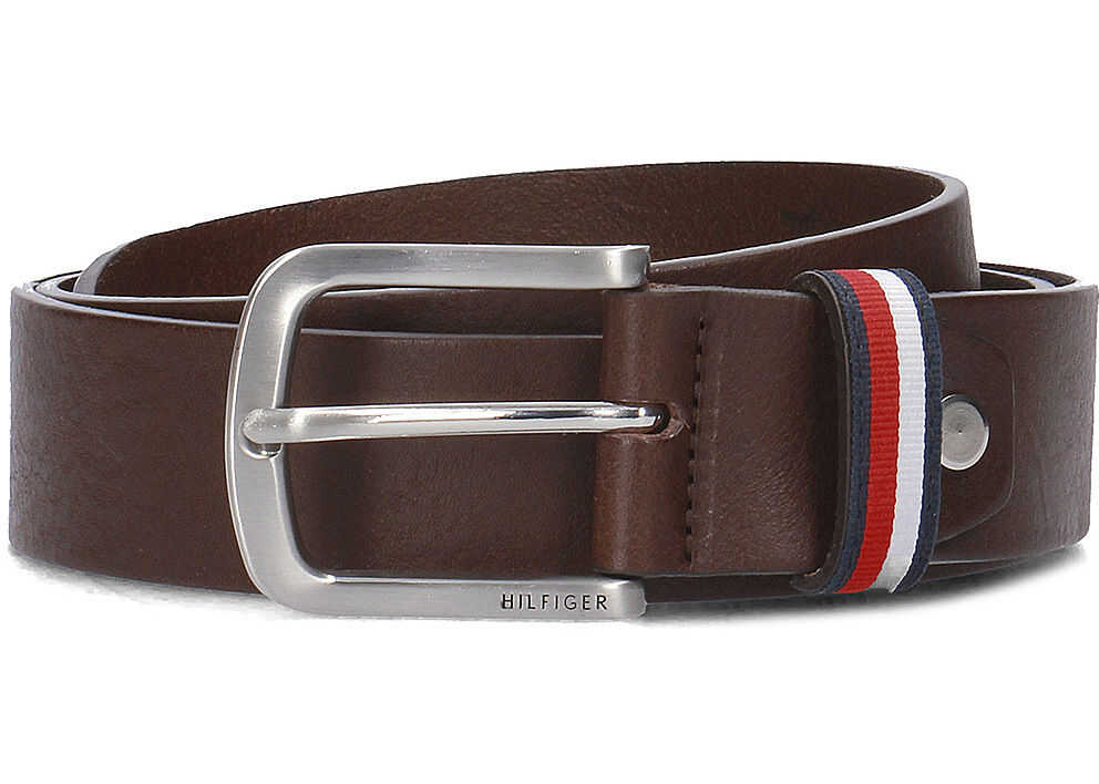 Curea Tommy Hilfiger Corporate Loop Belt 3.5 Adj Brązowy