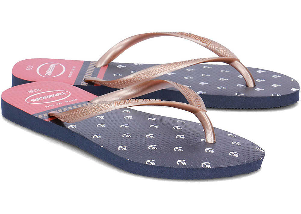 Slap Havaianas Slim Nautical Granatowy