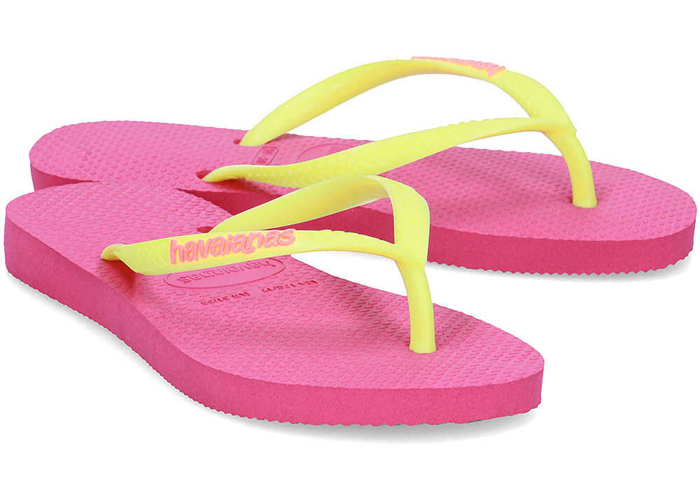 Slap Havaianas Logo Pop-Up Różowy