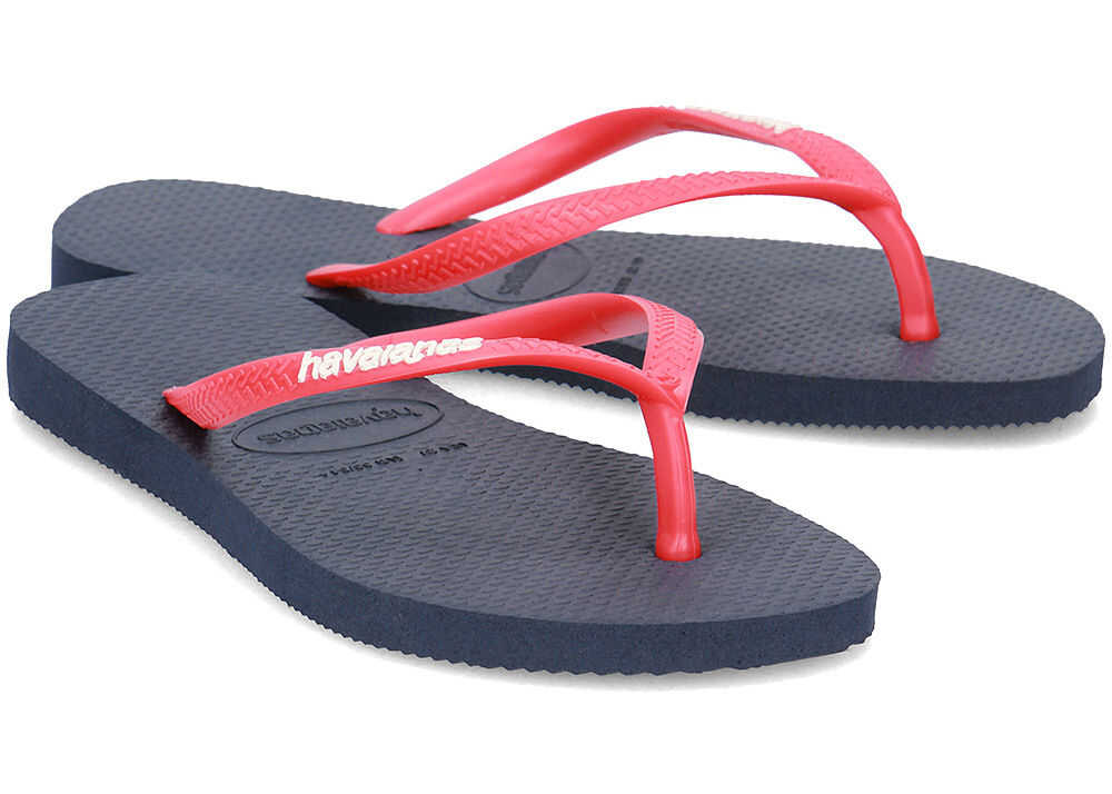 Slap Havaianas Logo Pop-Up Granatowy