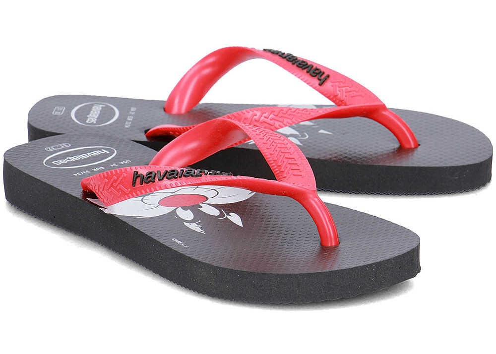Slap Havaianas Looney Tunes Czarny