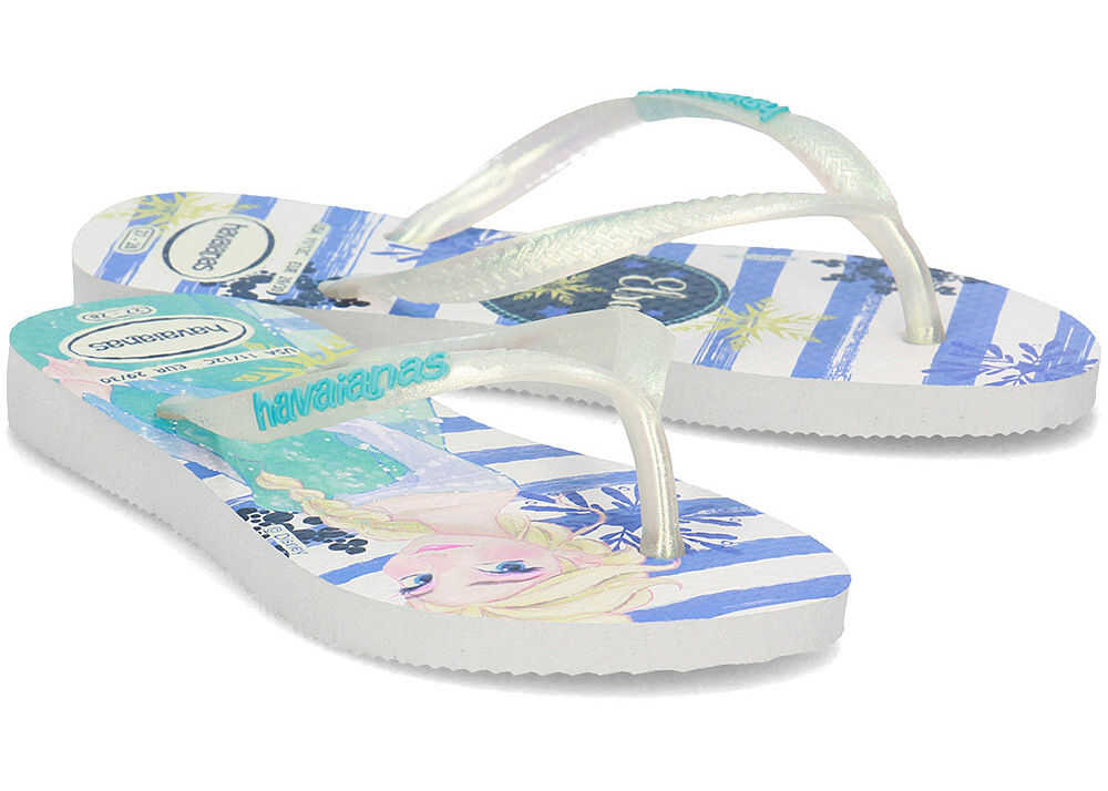 Slap Havaianas Frozen Biały