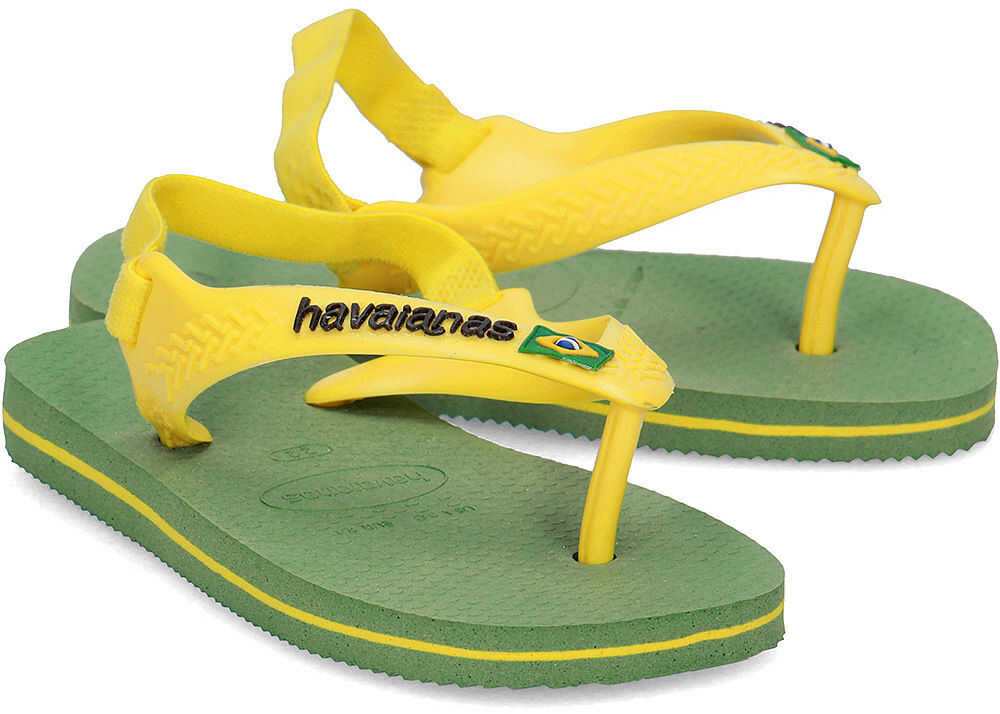 Sandala Havaianas Brasil Logo Zielony