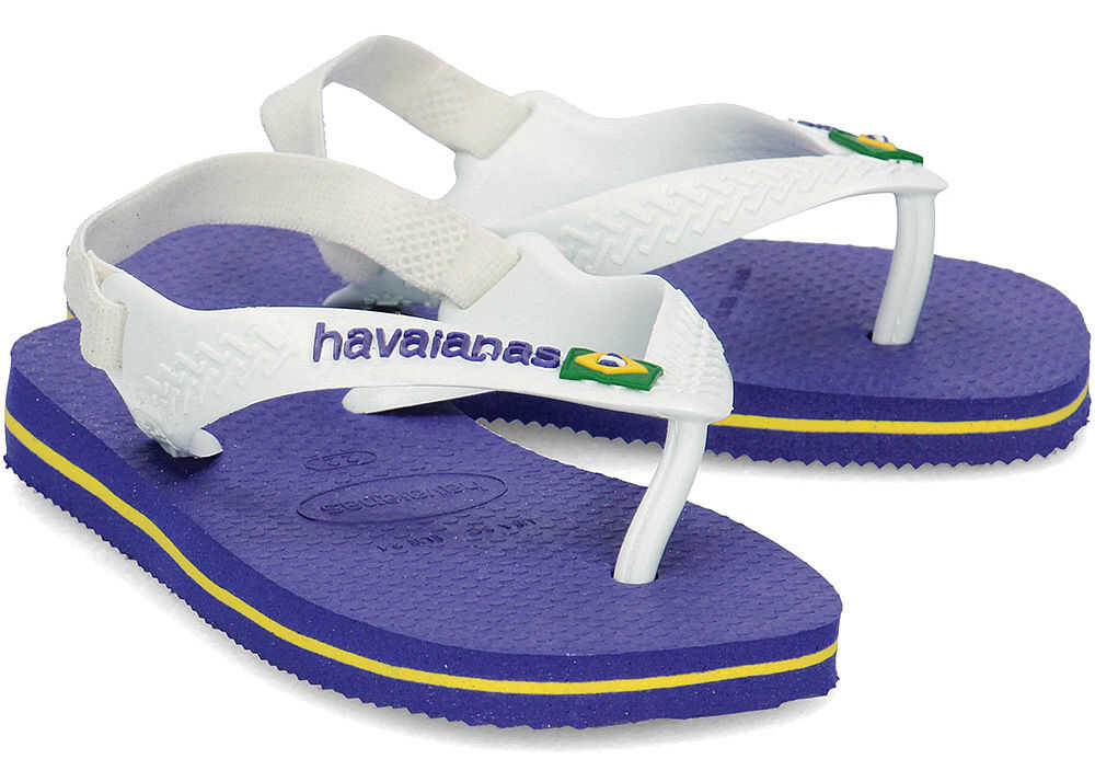 Sandala Havaianas Brasil Logo Granatowy