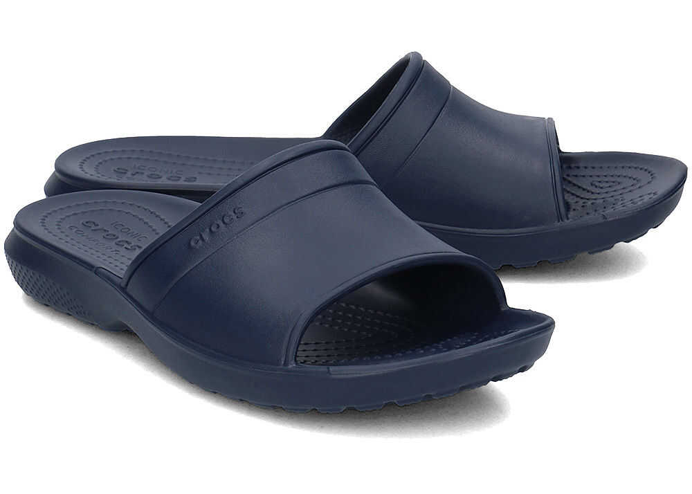 Slap Crocs Classic Slide Granatowy