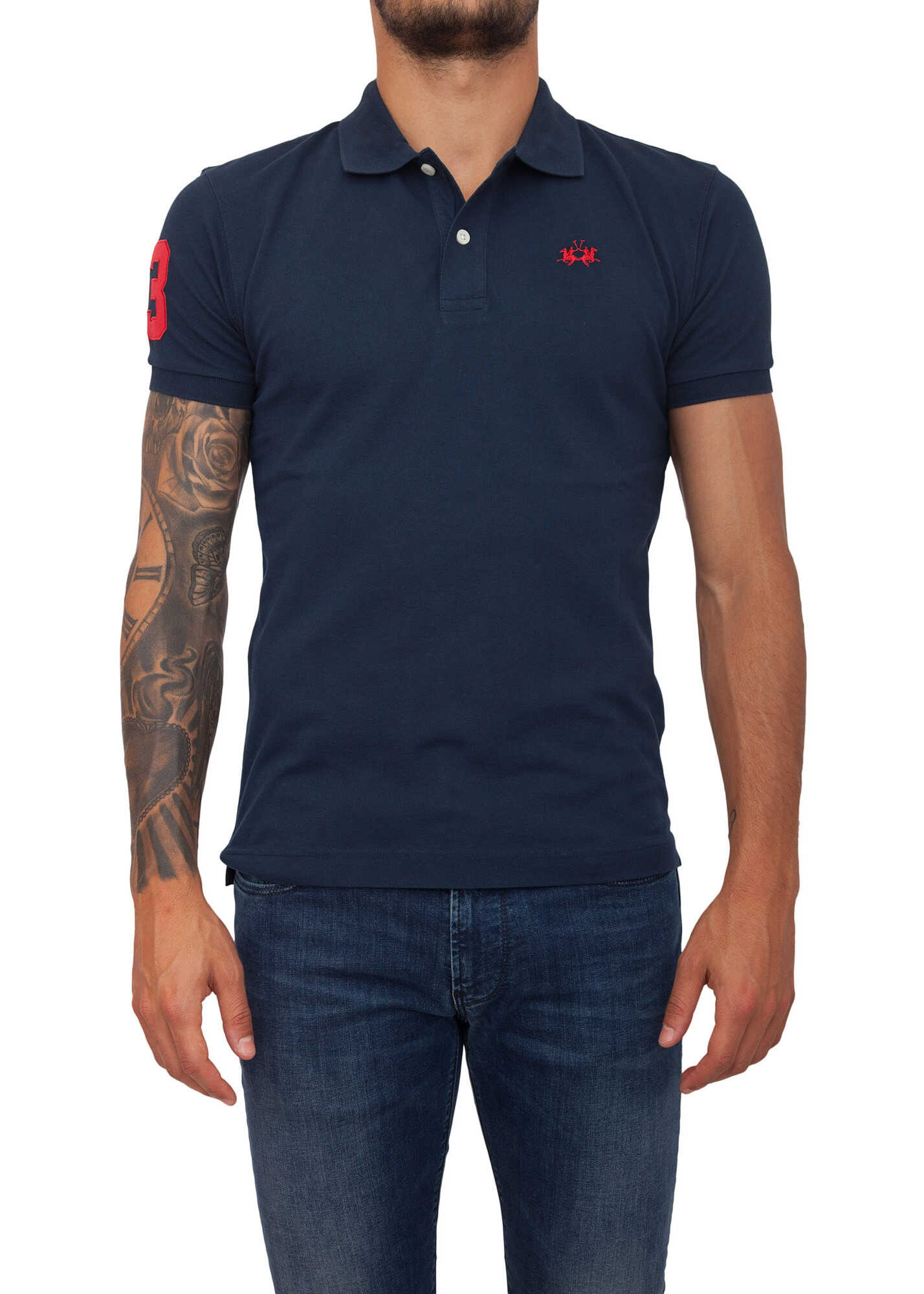 Tricou La Martina 8C905173 BLUE