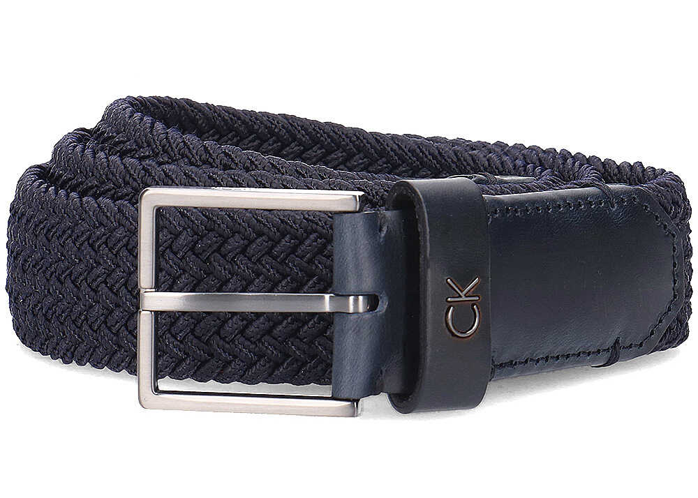 Curea Calvin Klein Elastic Belt 3.5 Granatowy