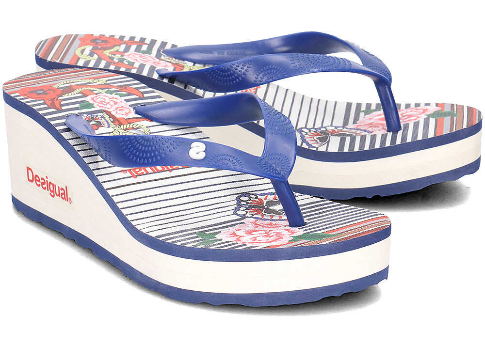 Slap Desigual Lola Sailor Niebieski