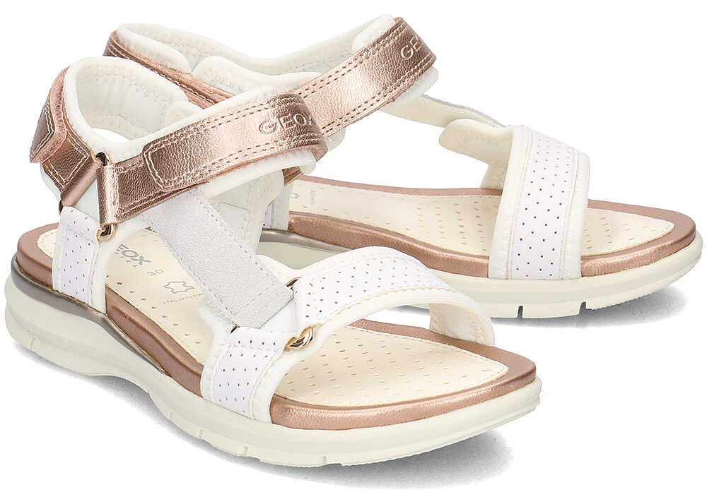 Sandala Geox Junior Sand. Sukie Biały