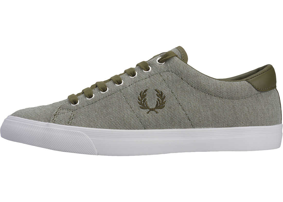 Tenis Fred Perry Underspin Pique Trainers In Olive* Olive
