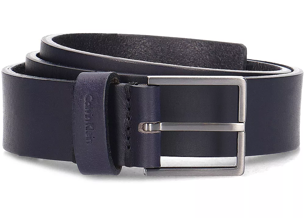 Curea Calvin Klein Essential Belt 3.5 Granatowy