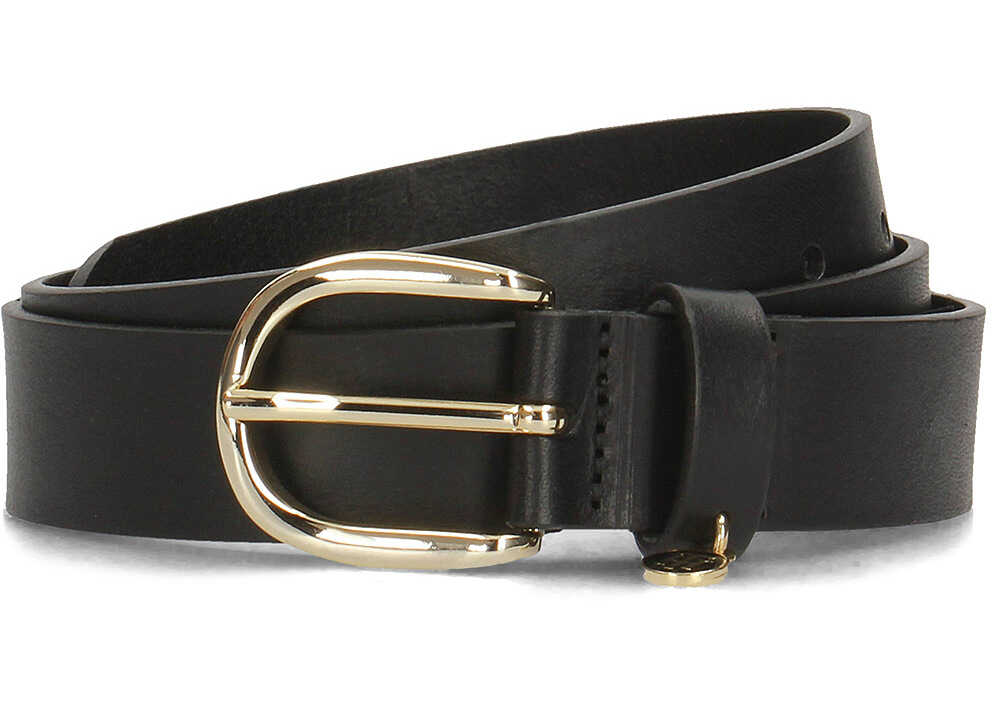 Curea Tommy Hilfiger Coin Charm Belt 3.0 Czarny