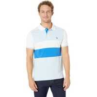 Tricouri Polo Slim Fit Chest Stripe Color Block Polo Shirt Barbati