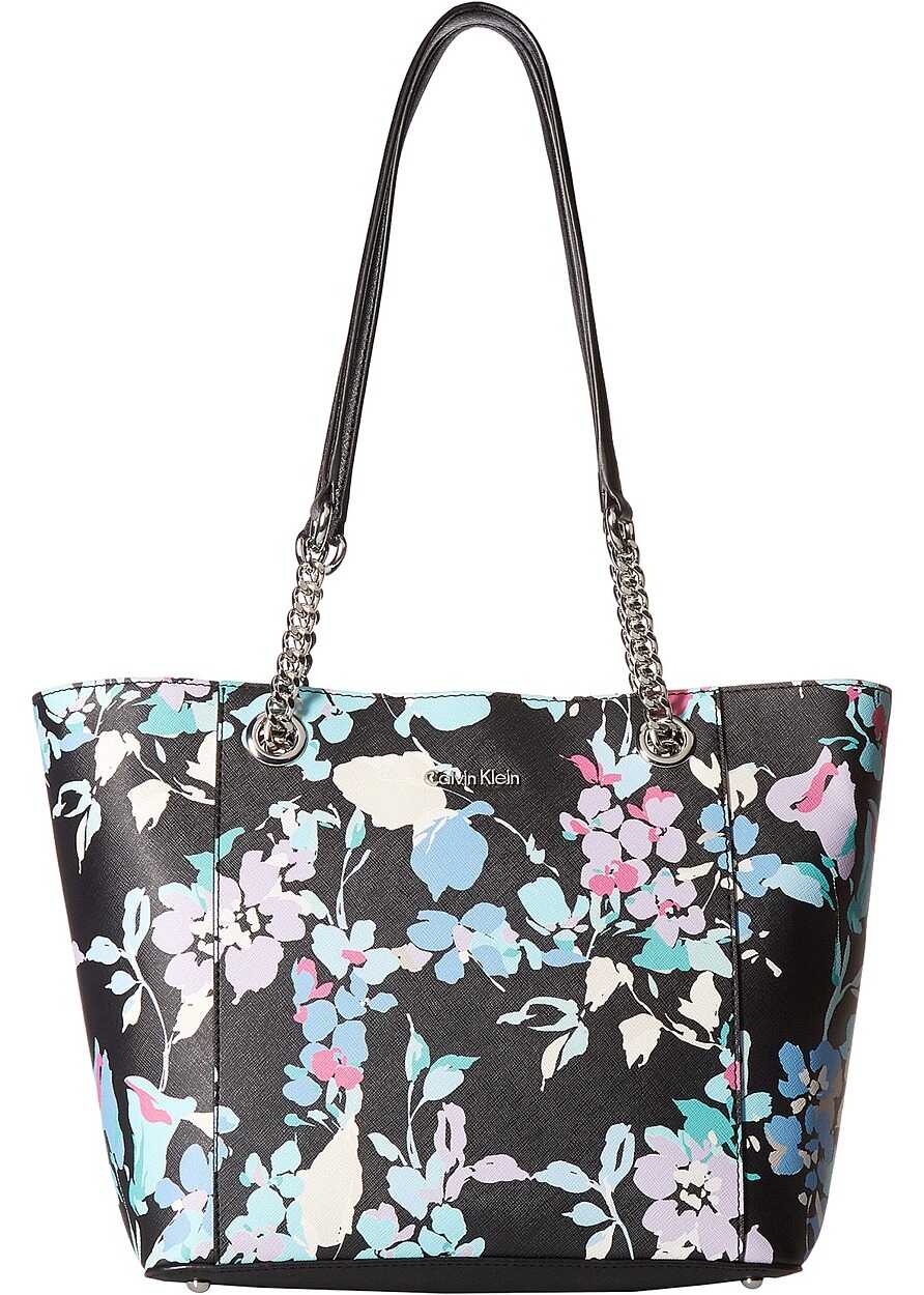 Geanta femei Calvin Klein Printed Tote Black Floral