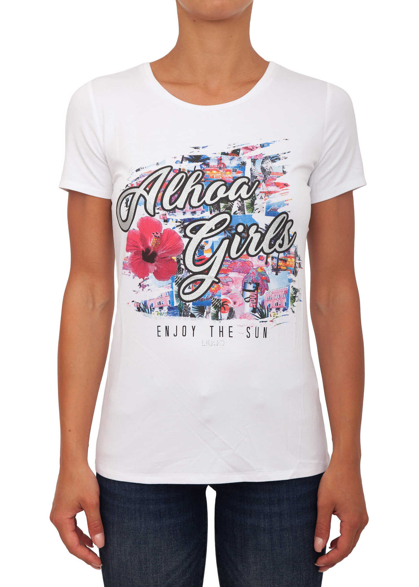 Tricou Liu Jo A54D3705 WHITE