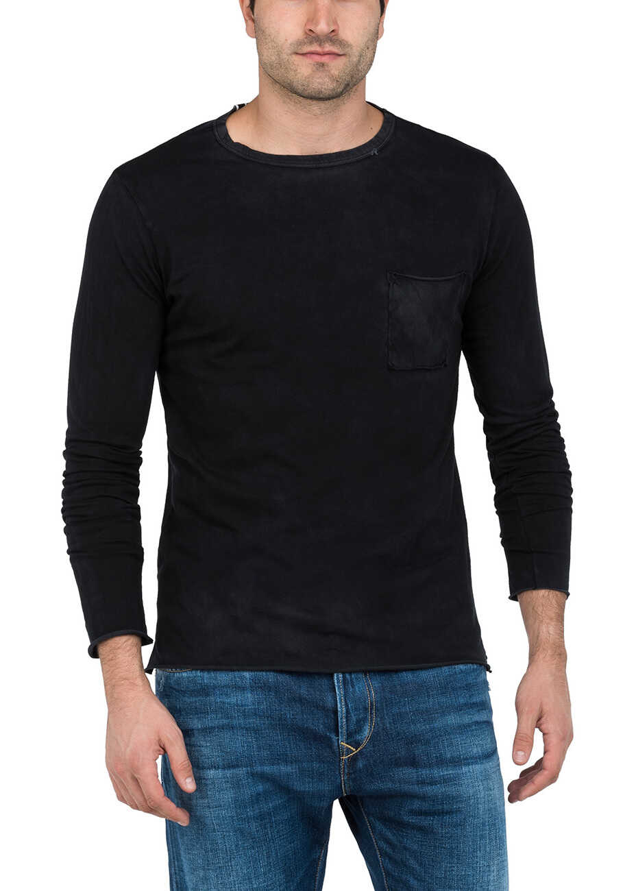Tricou Replay Men's Black T Shirt* Blackboard