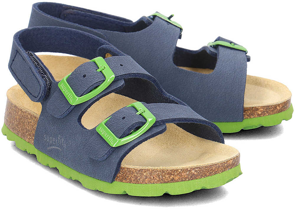 Sandala Superfit Fussbettpantoff Granatowy