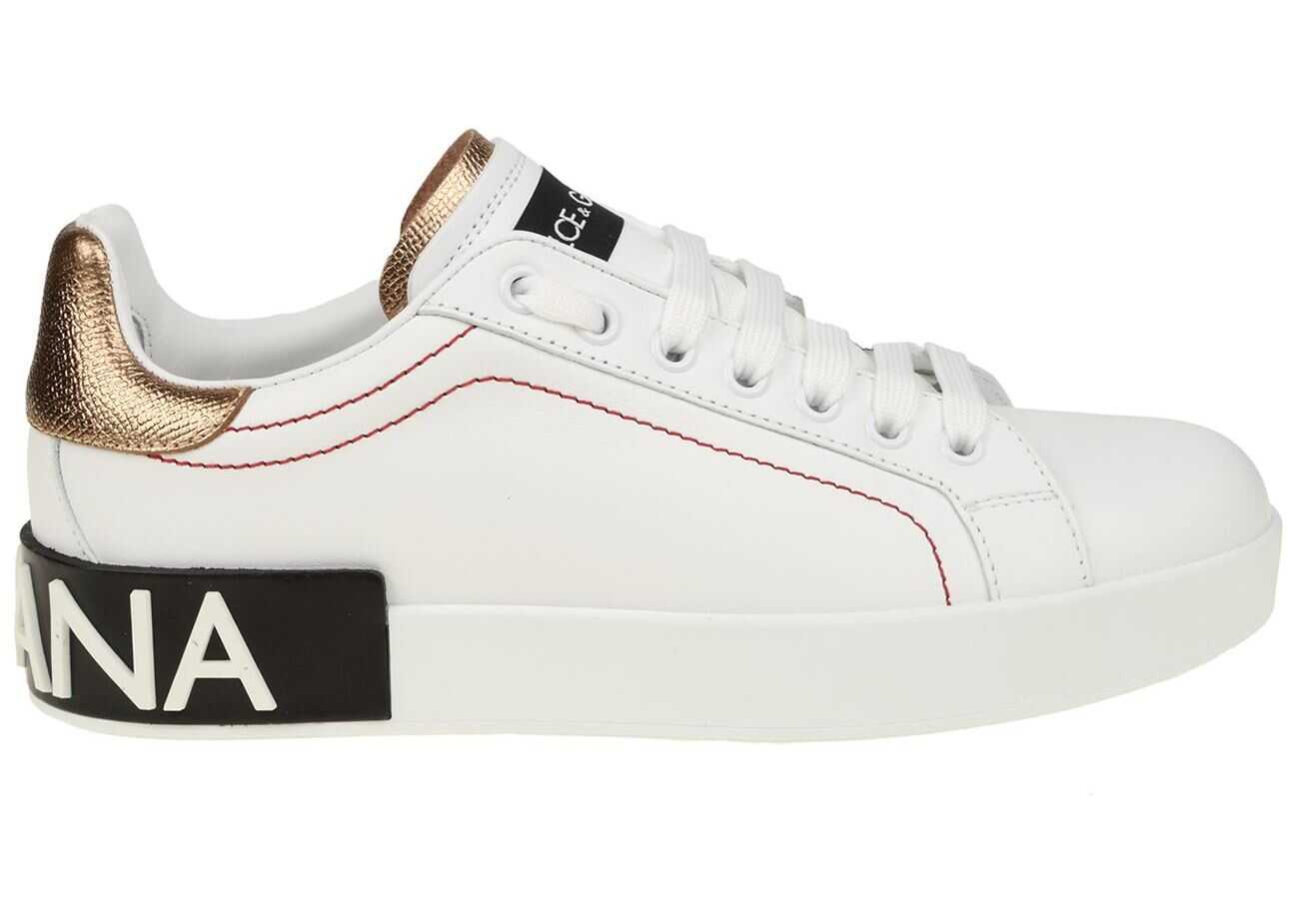 Tenis Dolce & Gabbana Portofino Dauphine And Nappa Sneakers White