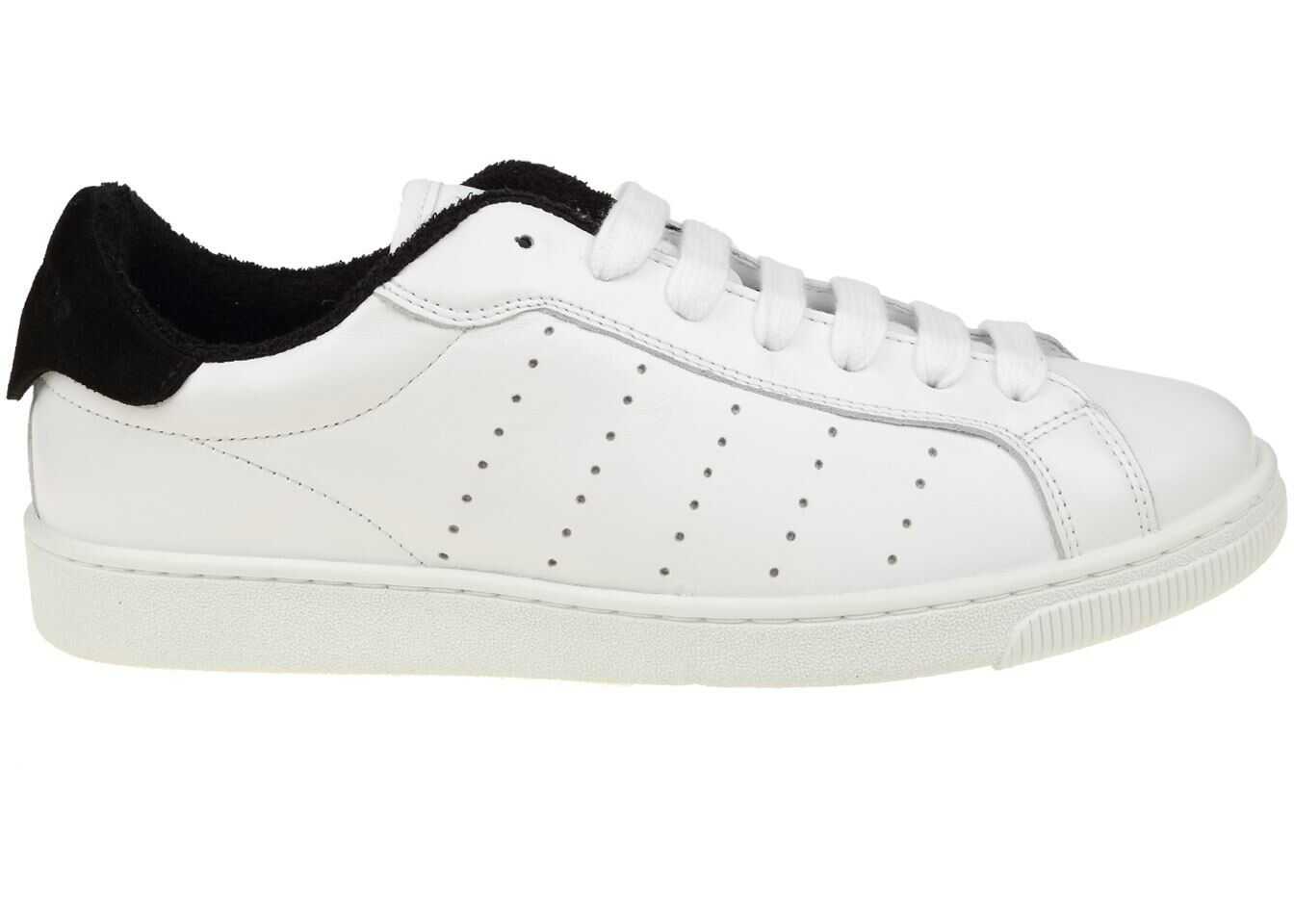 Tenis DSQUARED2 White And Black Santa Monica Sneakers White