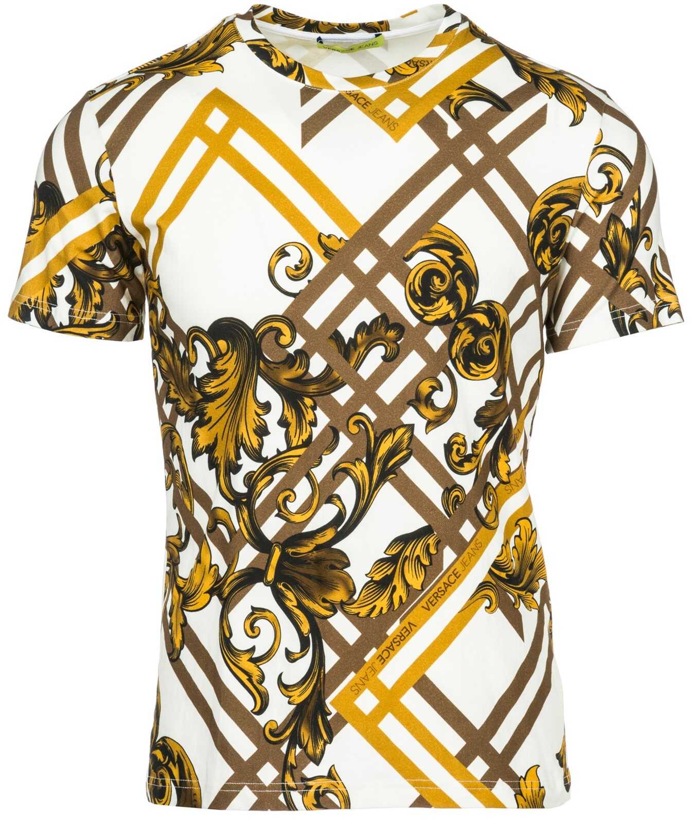 Tricou Versace Jeans Neckline Jumper White