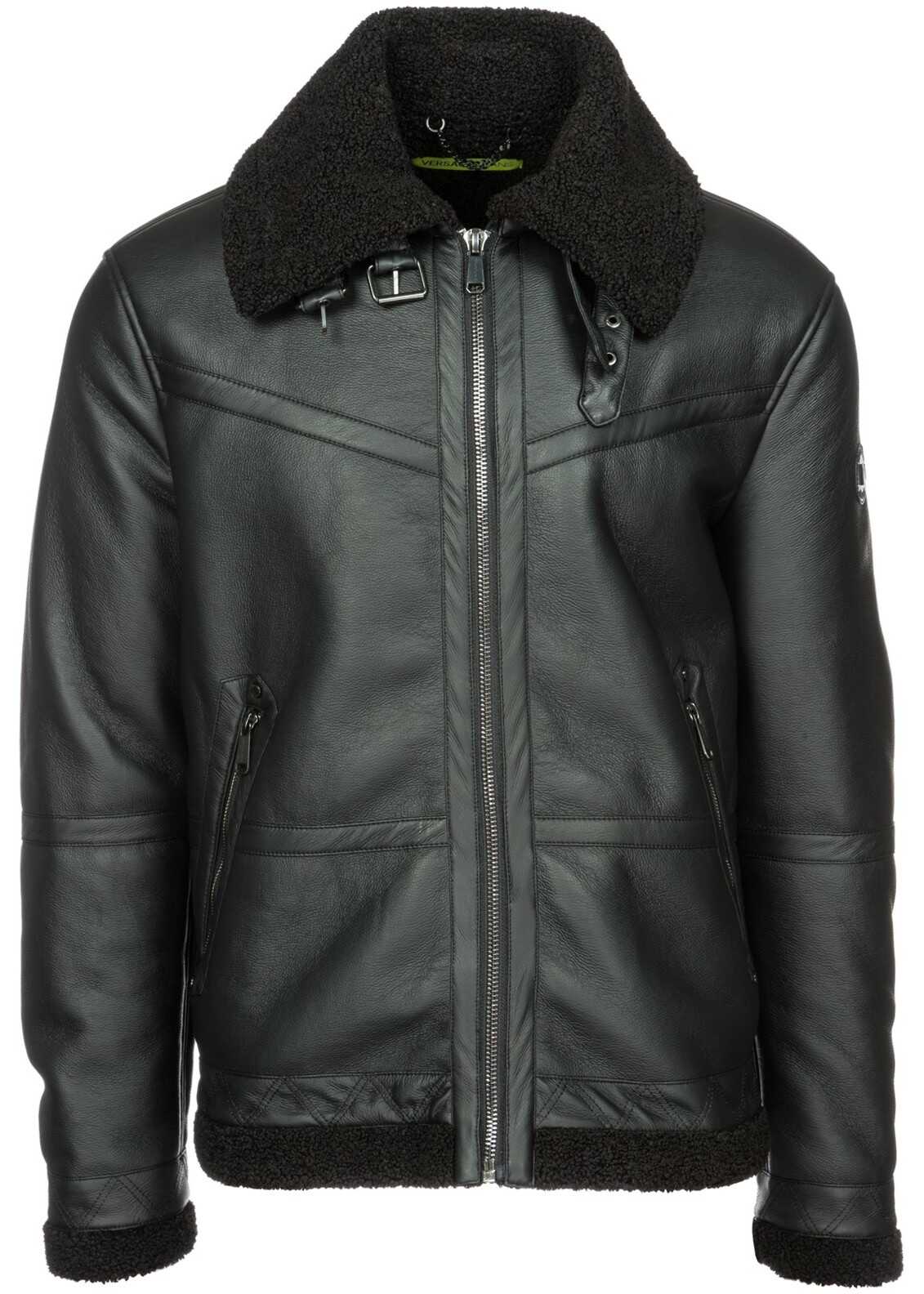 Pardesiu Versace Jeans Jacket Blouson Black