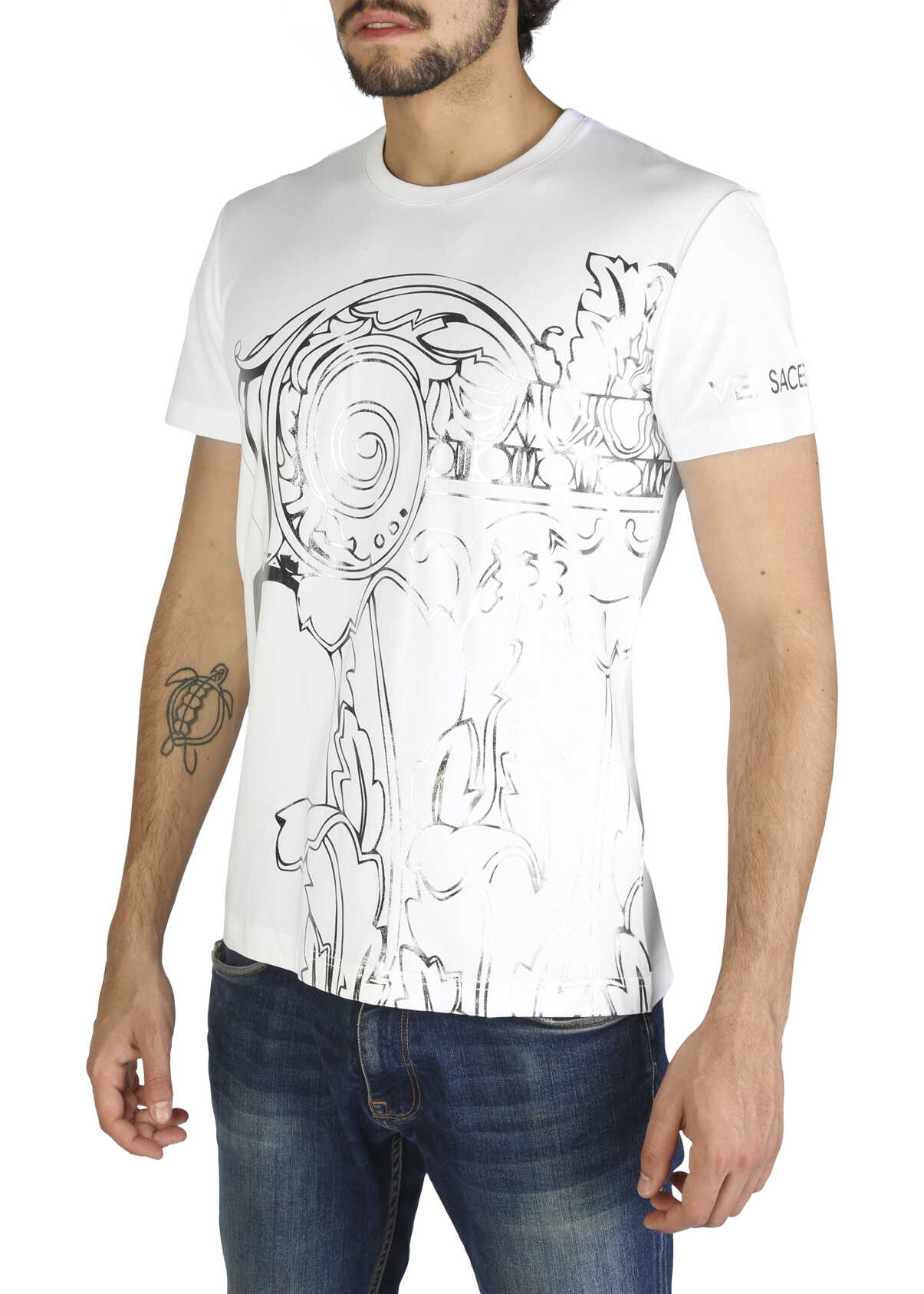 Tricou Versace Jeans B3Gra77H36620 White