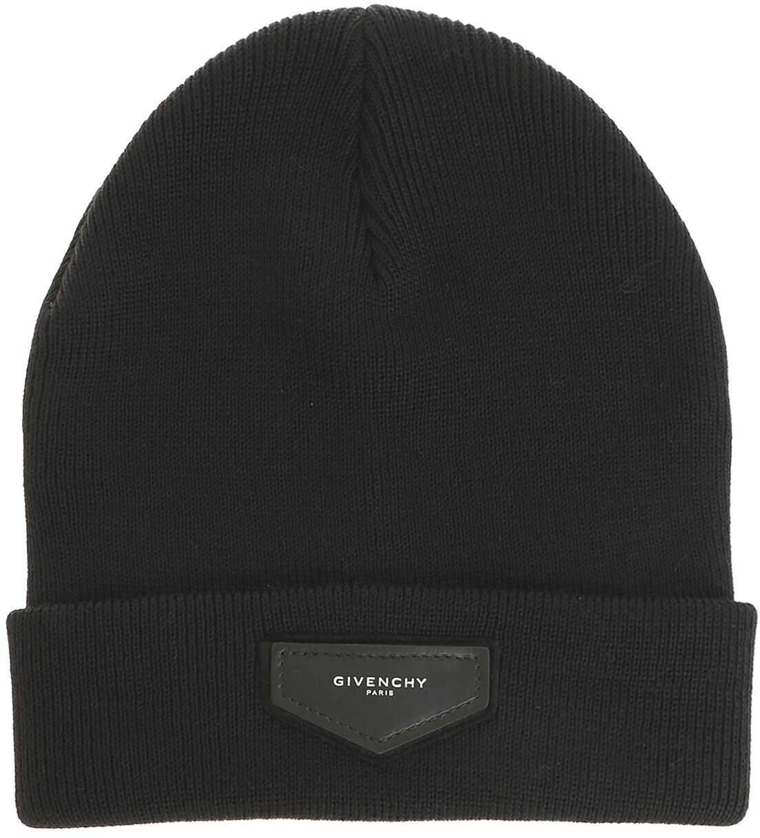 Palarie Givenchy Black Knit Cap With Logo Insert Black