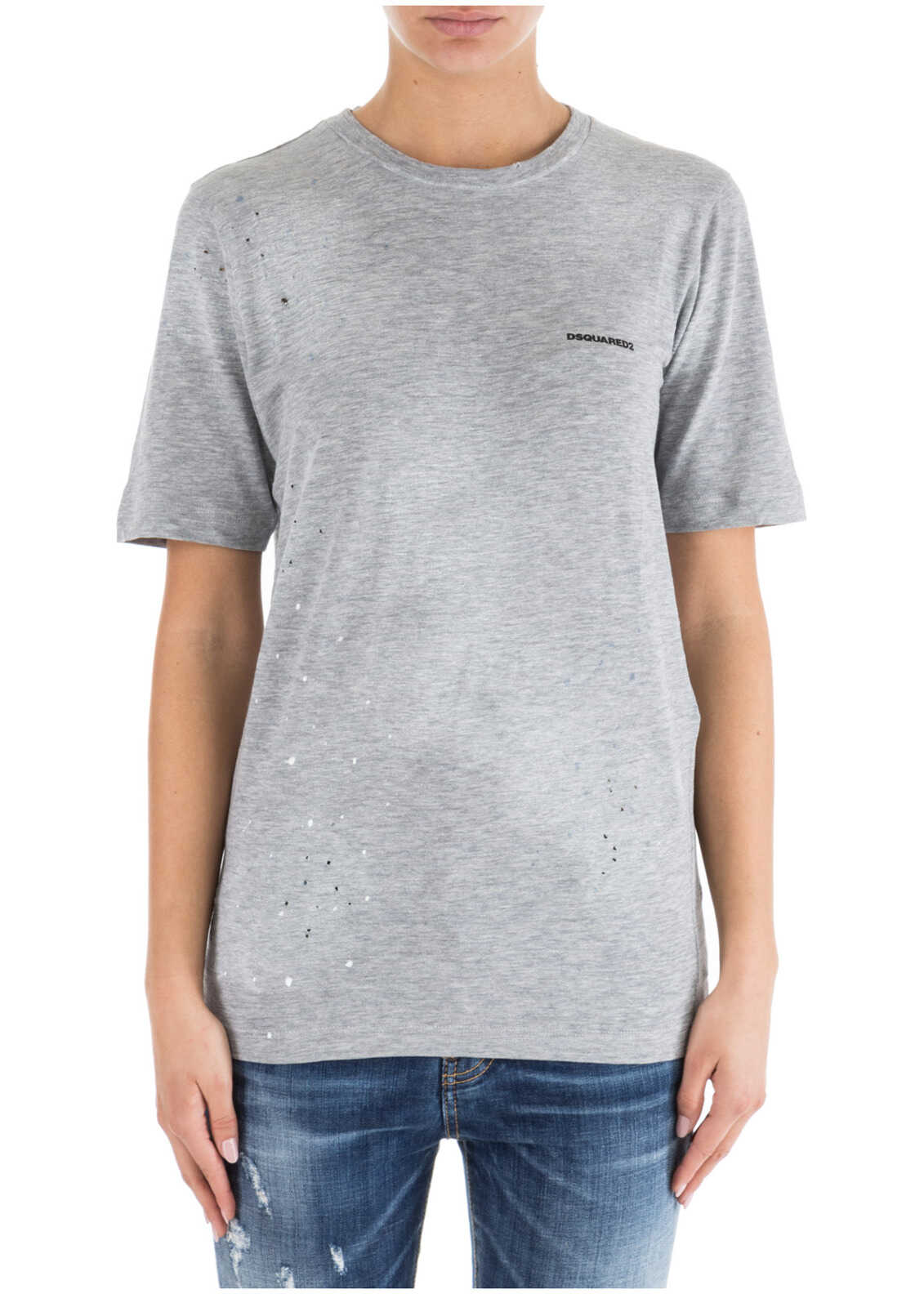 Tricou DSQUARED2 Neck Round Grey