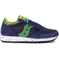 Tenisi & Adidasi Jazz Lime And Green Blue Fabric And Suede Sneaker Barbati
