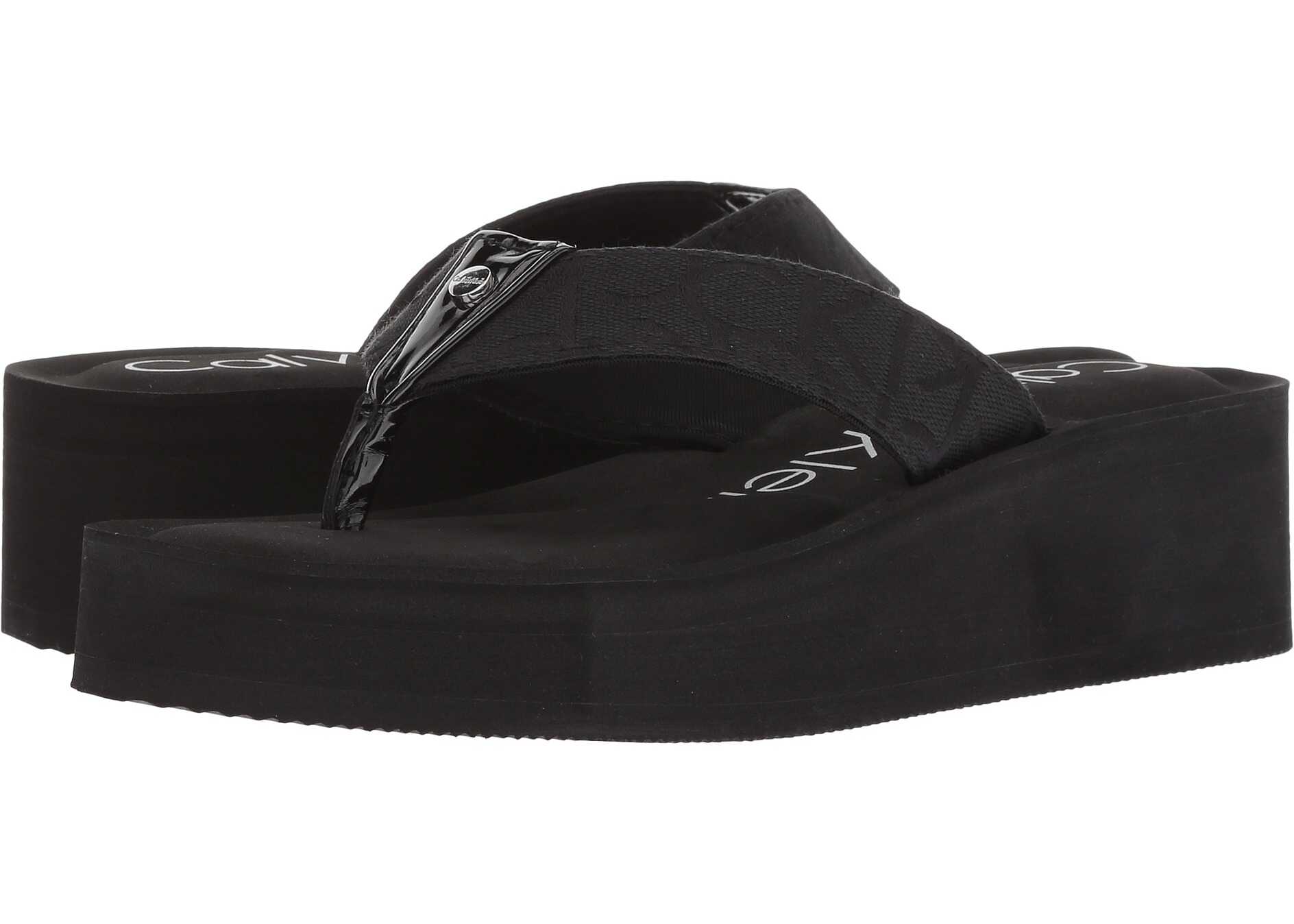 Sandala Calvin Klein Mulan CK Logo Black