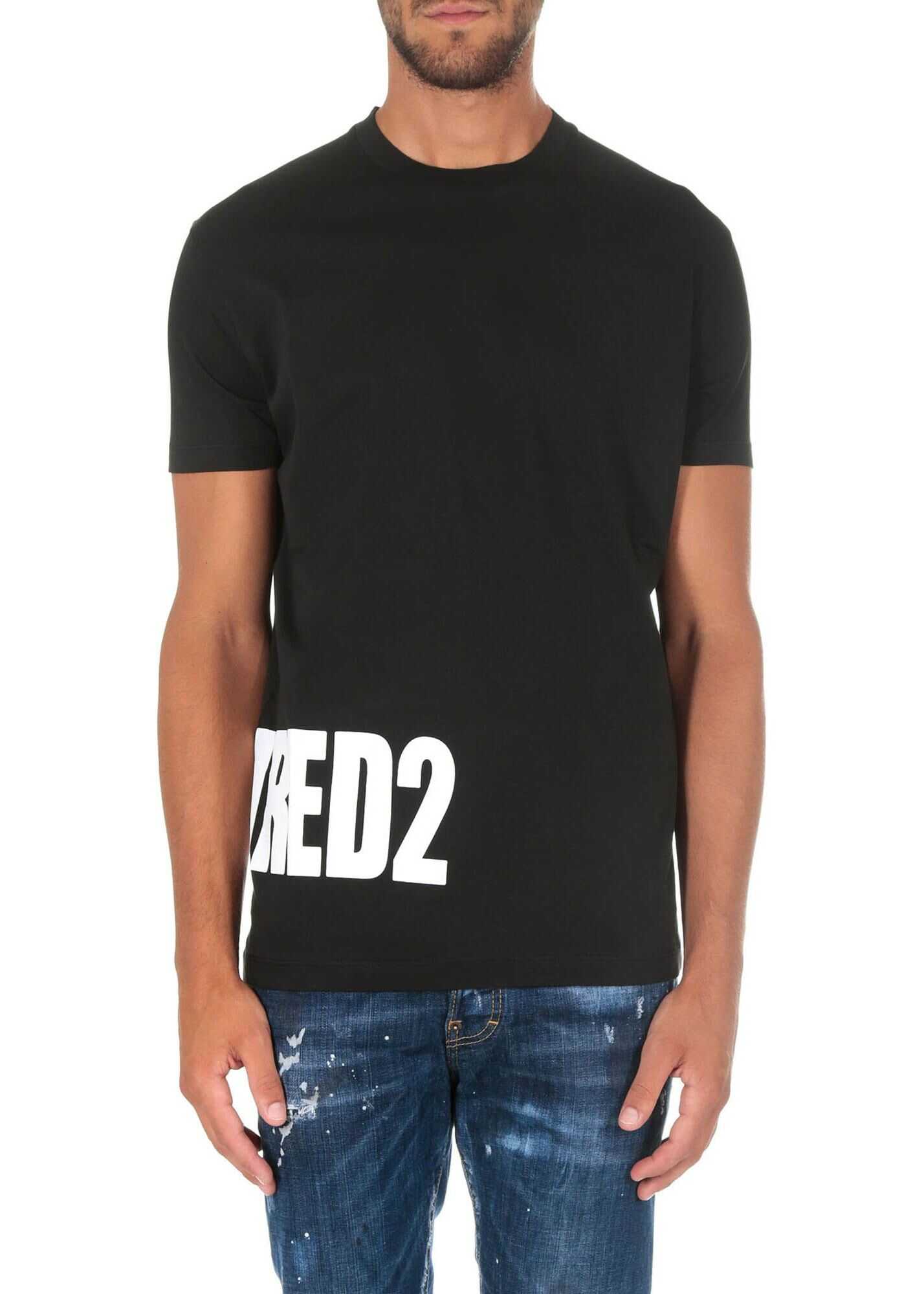 Tricou DSQUARED2 Black Logo T-Shirt Black