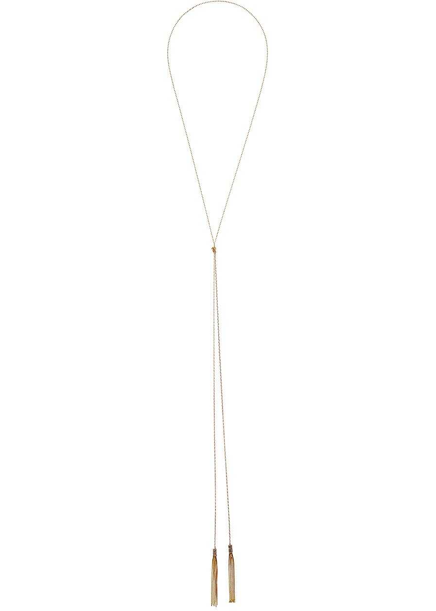 Colier Ralph Lauren 60 Inches Lariat Tassel Necklace Gold/Crystal