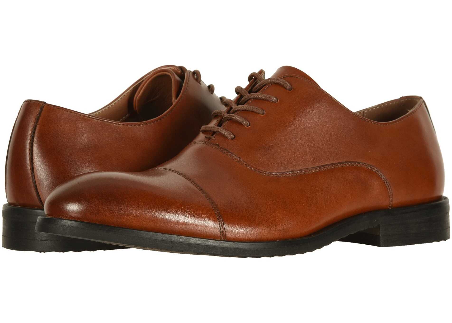 Frye Scott Cap Toe Cognac Leather
